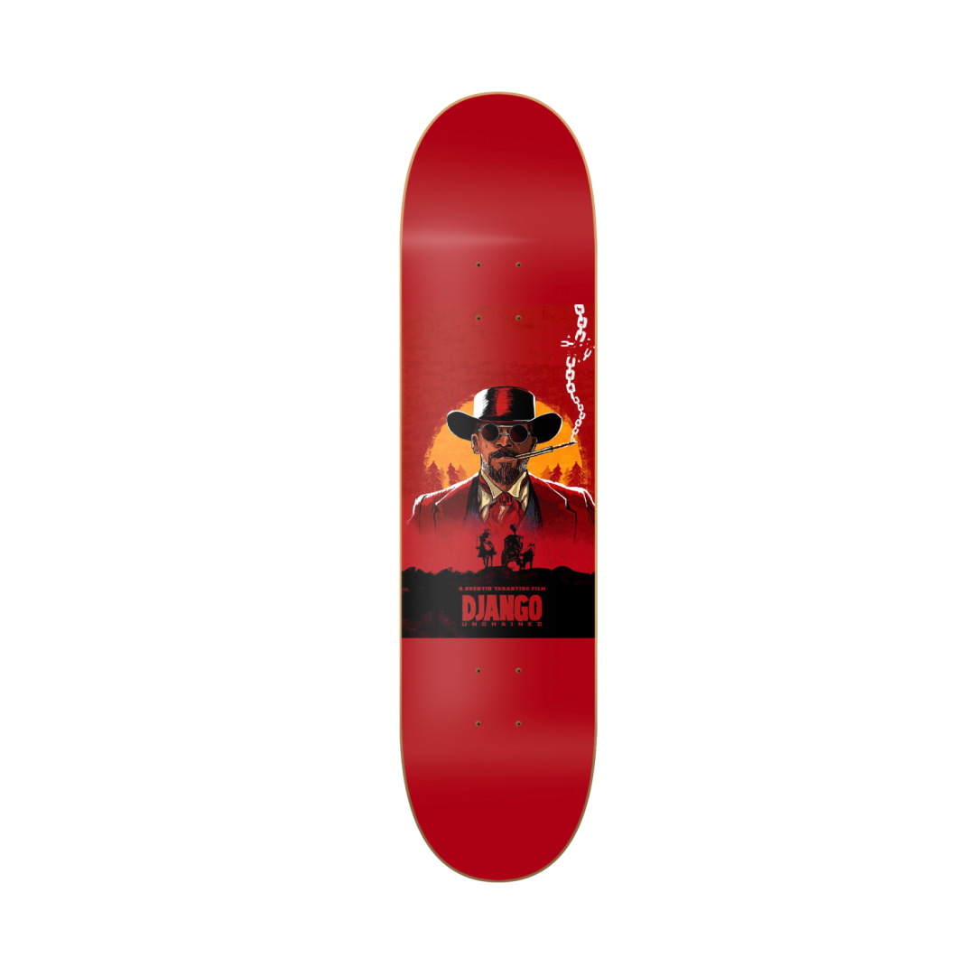 Django - skate decorativo cine y series en tabla de skate decorativa vista 2