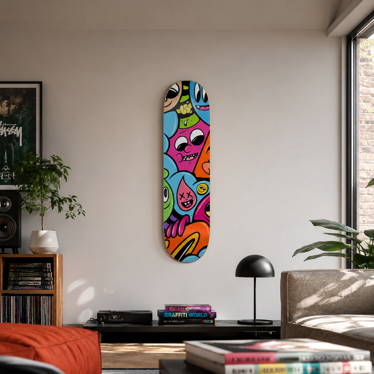 El Dorian 3 - arte mural en skate de pared