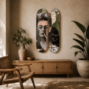 Frida Cat - Frida Kahlo en tabla de skate decorativa