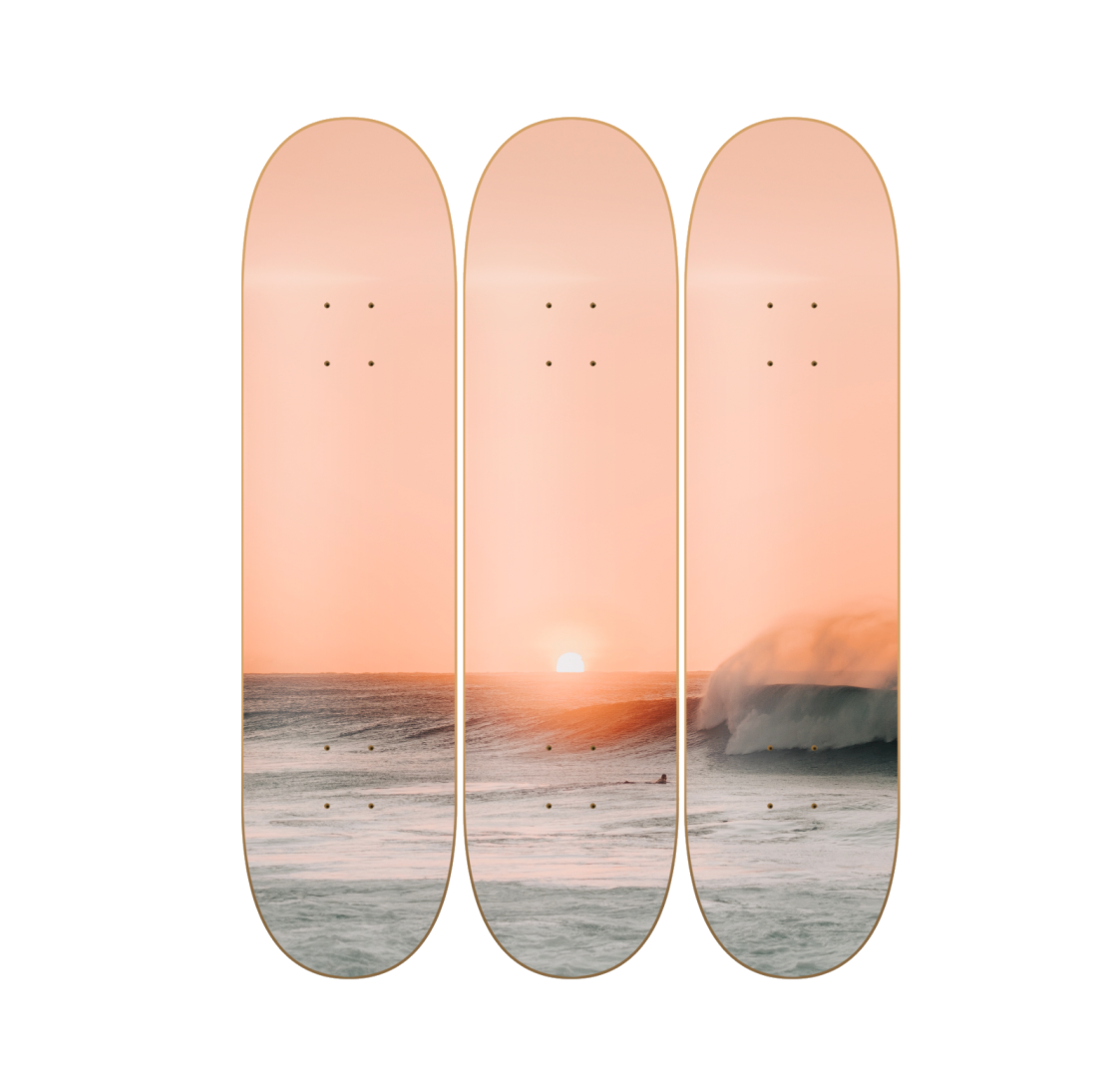 Golden Hour - skate decorativo paisaje de pared vista 2