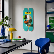 Golf - skate decorativo diseño de pared