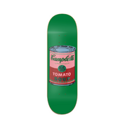 Green Campbells - Campbell pop art en tabla de skate decorativa vista 2