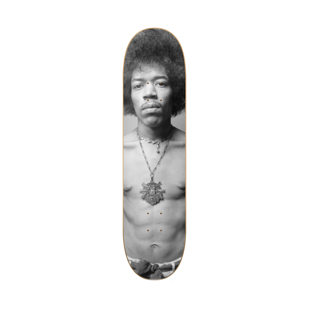 Hendrix - skate decorativo música de pared