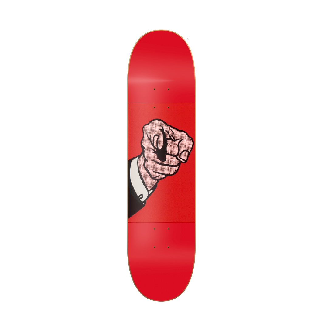 Hey You! - skate decorativo ilustrado de pared vista 2