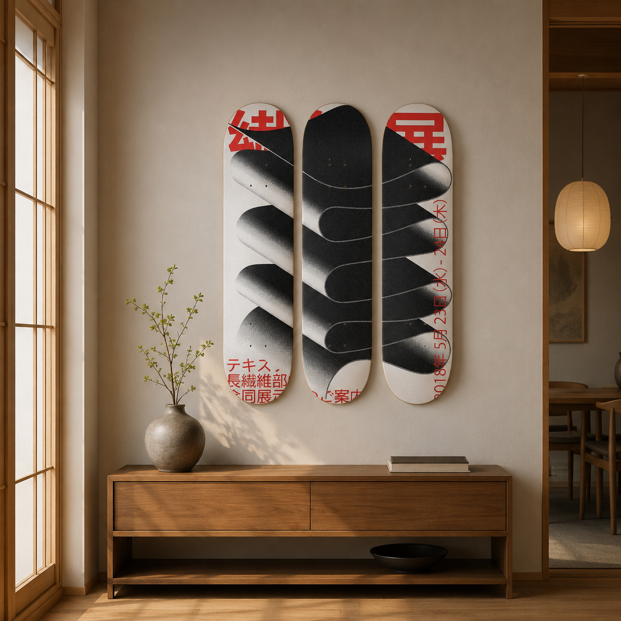 Japo - skate decorativo diseño de pared