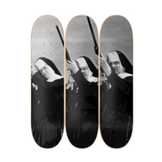 Kill The Sin - skate decorativo ilustrado de pared vista 2