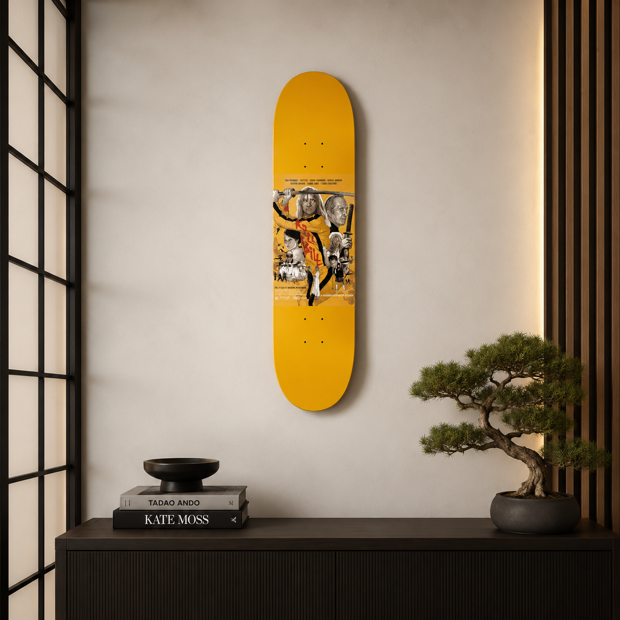 Kill Bill - skate decorativo cine y series en tabla de skate decorativa