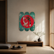 Koi - arte mural en skate de pared vista 3