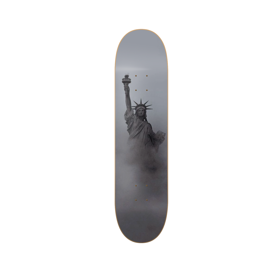 Liberty - Estatua de la Libertad Nueva York en tabla de skate decorativa