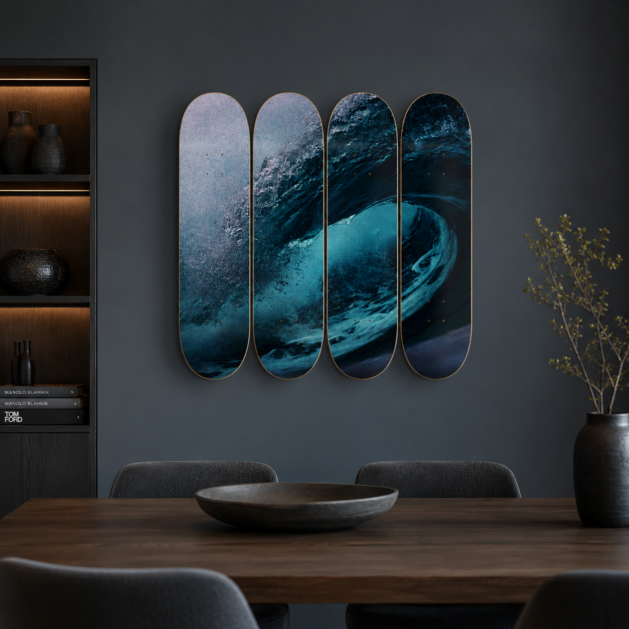 Lip - skate decorativo paisaje de pared