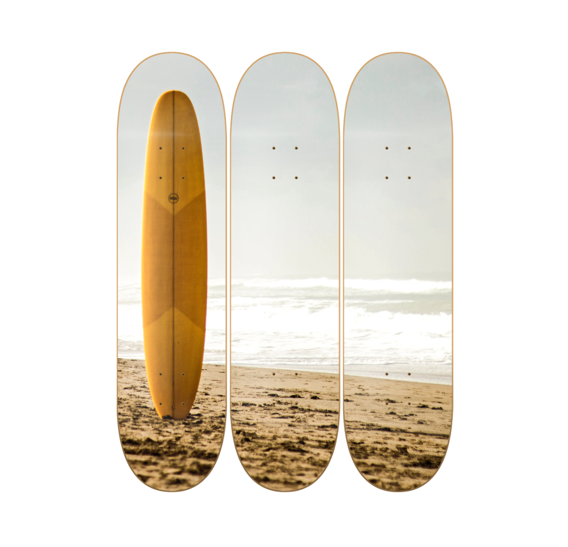 Long Board - skate decorativo paisaje de pared vista 2