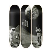 Lunar Golf - skate decorativo ilustrado de pared vista 2