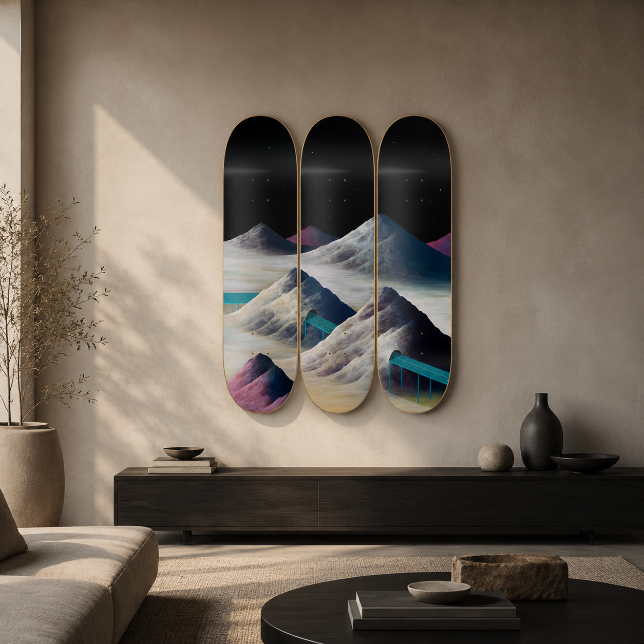 Marte - Matias Santa Maria - obra de Matías Santa María en skate decorativo