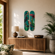 Parrots - skate decorativo animales de pared