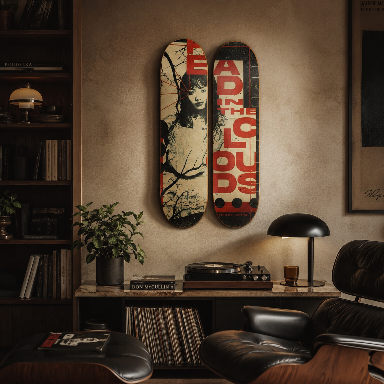 Peat - skate decorativo diseño de pared