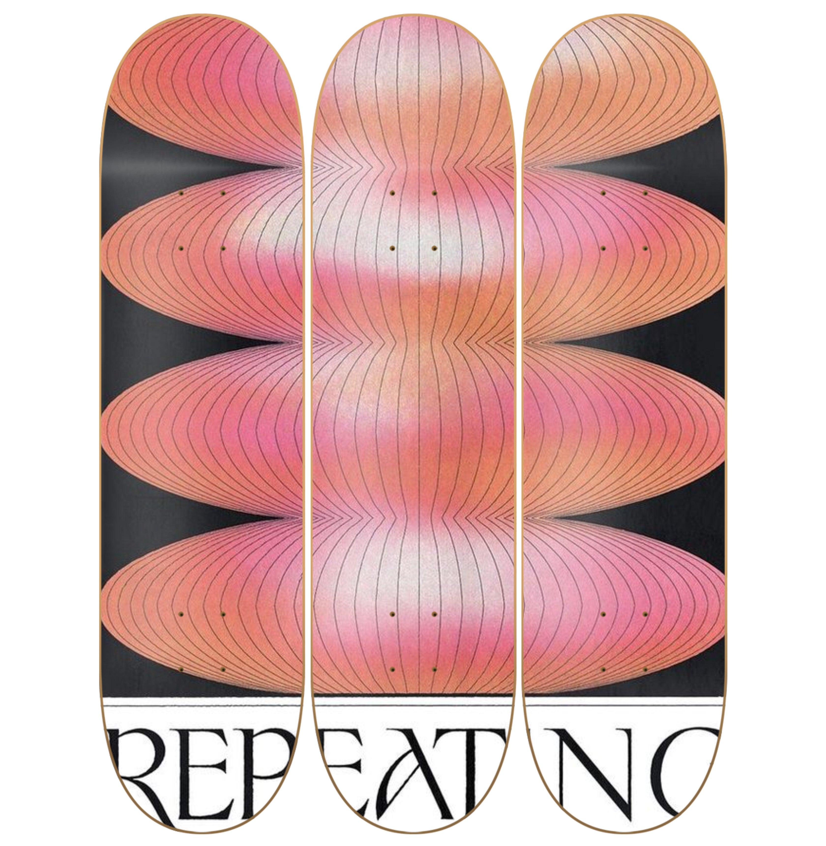 Repeat - skate decorativo diseño de pared vista 2
