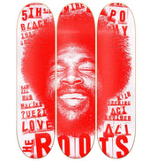 Roots - skate decorativo diseño de pared vista 2
