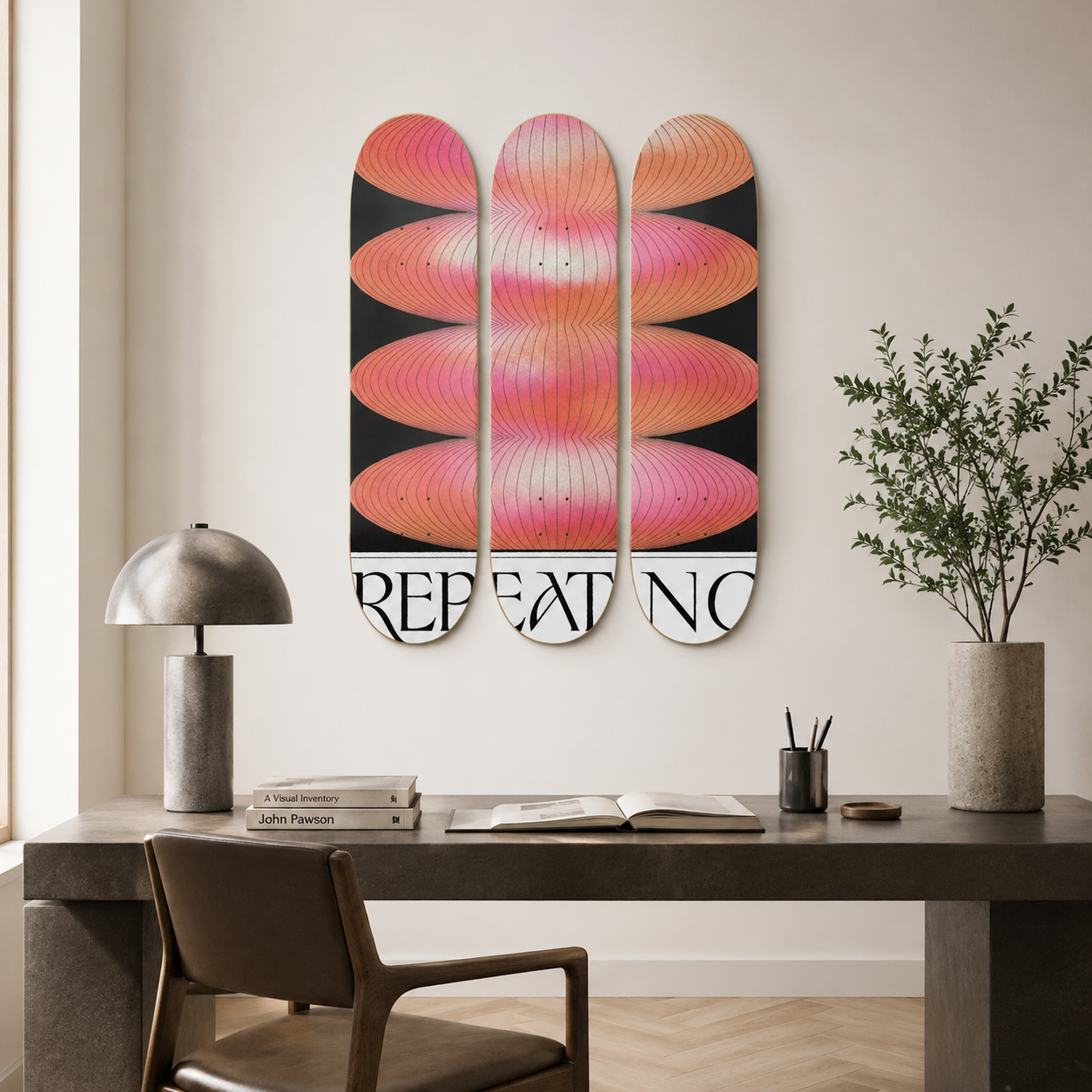 Repeat - skate decorativo diseño de pared