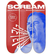 Scream - skate decorativo diseño de pared vista 2