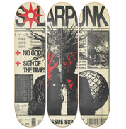 Solarpunk - skate decorativo diseño de pared vista 2