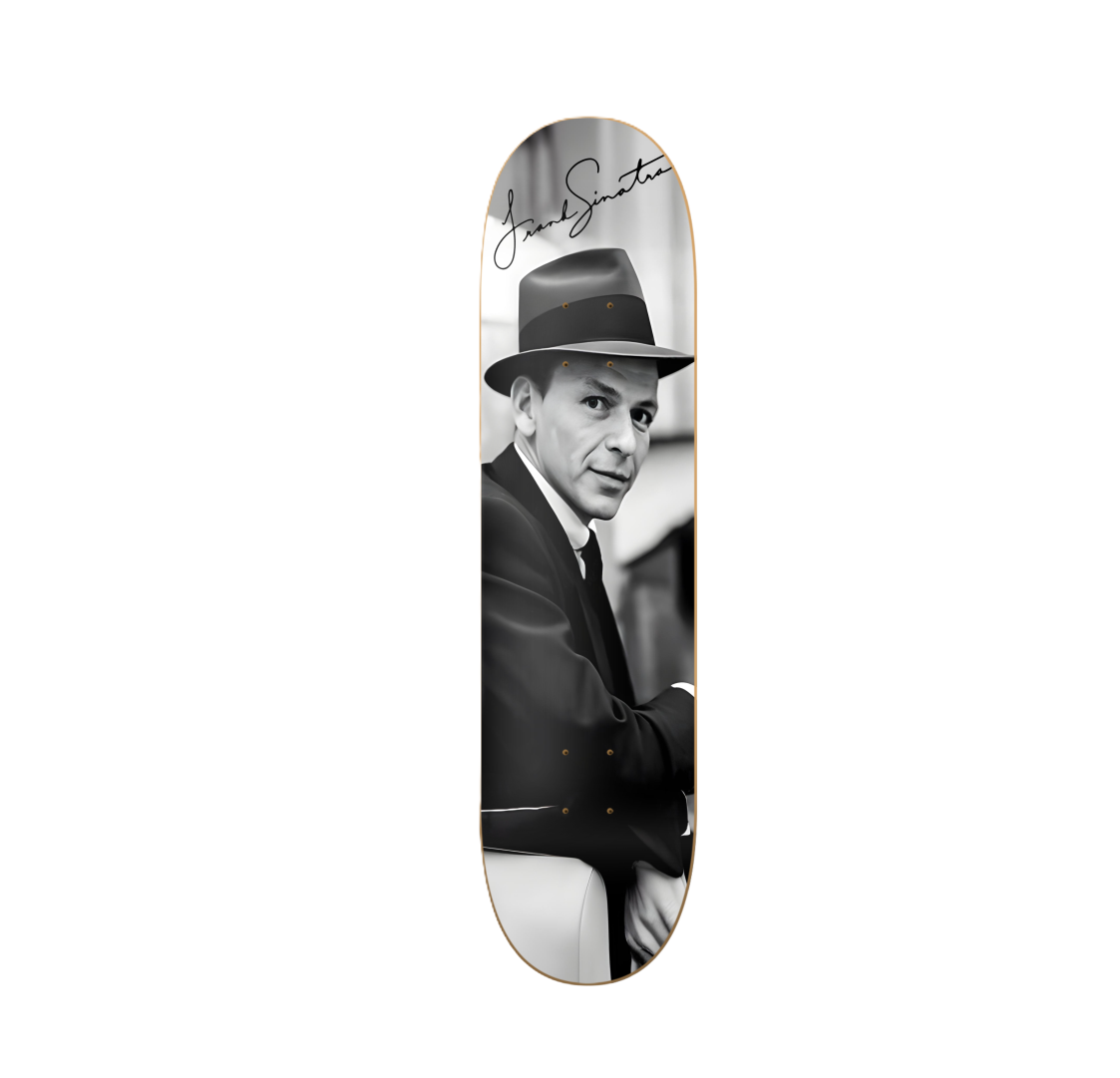 Sinatra - skate decorativo música de pared vista 2