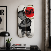 Social Distortion - skate decorativo diseño en tabla de skate decorativa