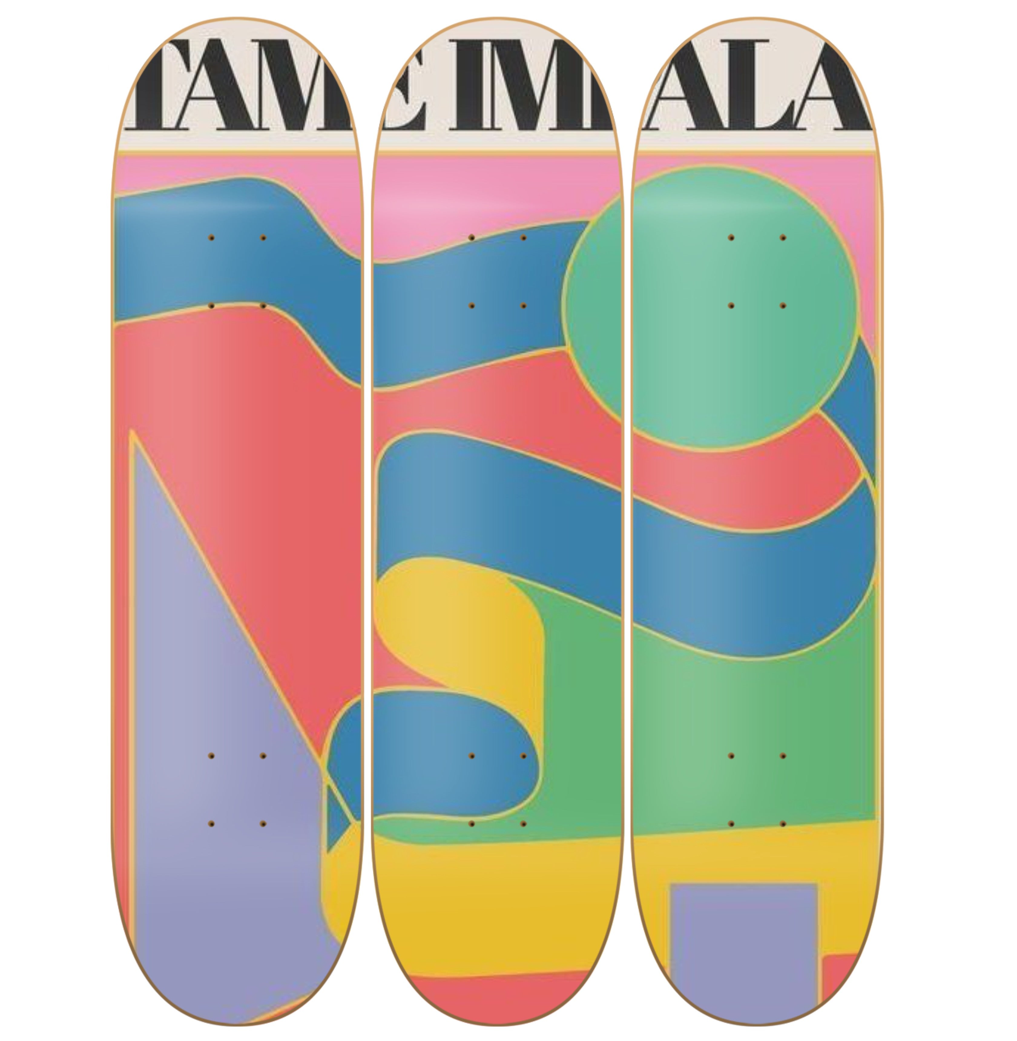 Tameimpala - Tame Impala en tabla de skate decorativa vista 2