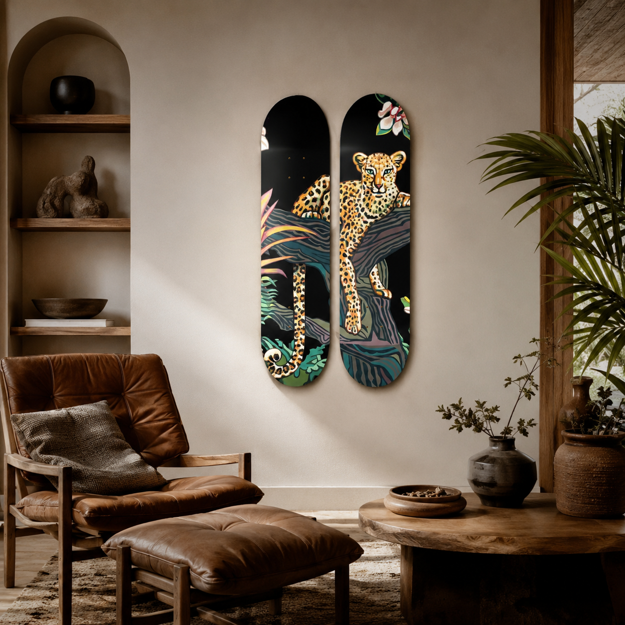 Tiger Draw - skate decorativo animales de pared