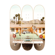 Tiger Cali - skate decorativo ilustrado de pared