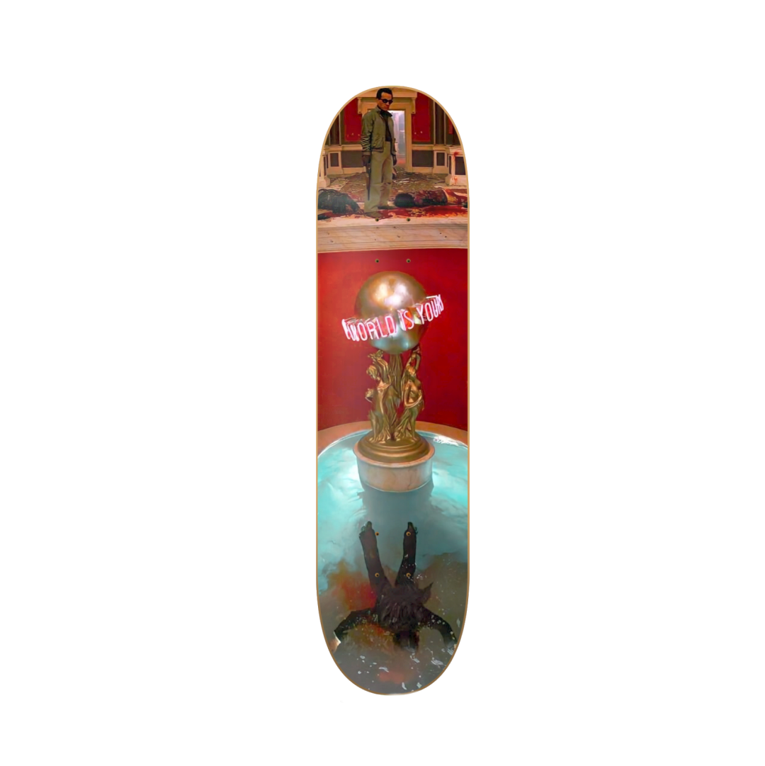 Tony Down - Scarface Tony Montana en tabla de skate decorativa