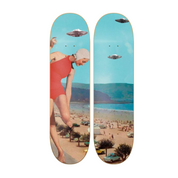 UFO - ovni ciencia ficción en tabla de skate decorativa