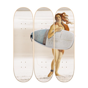 Venus Long Board - skate decorativo ilustrado de pared