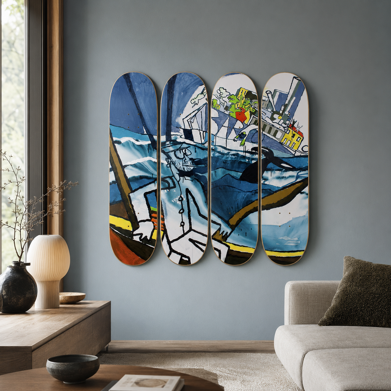 Viaje - Bororo - obra de Bororo en skate decorativo