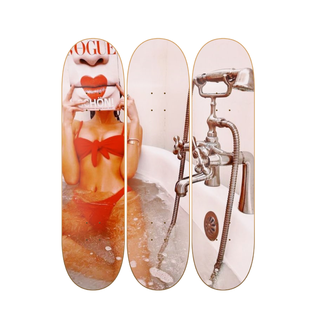 Vogue - skate decorativo cine y series de pared