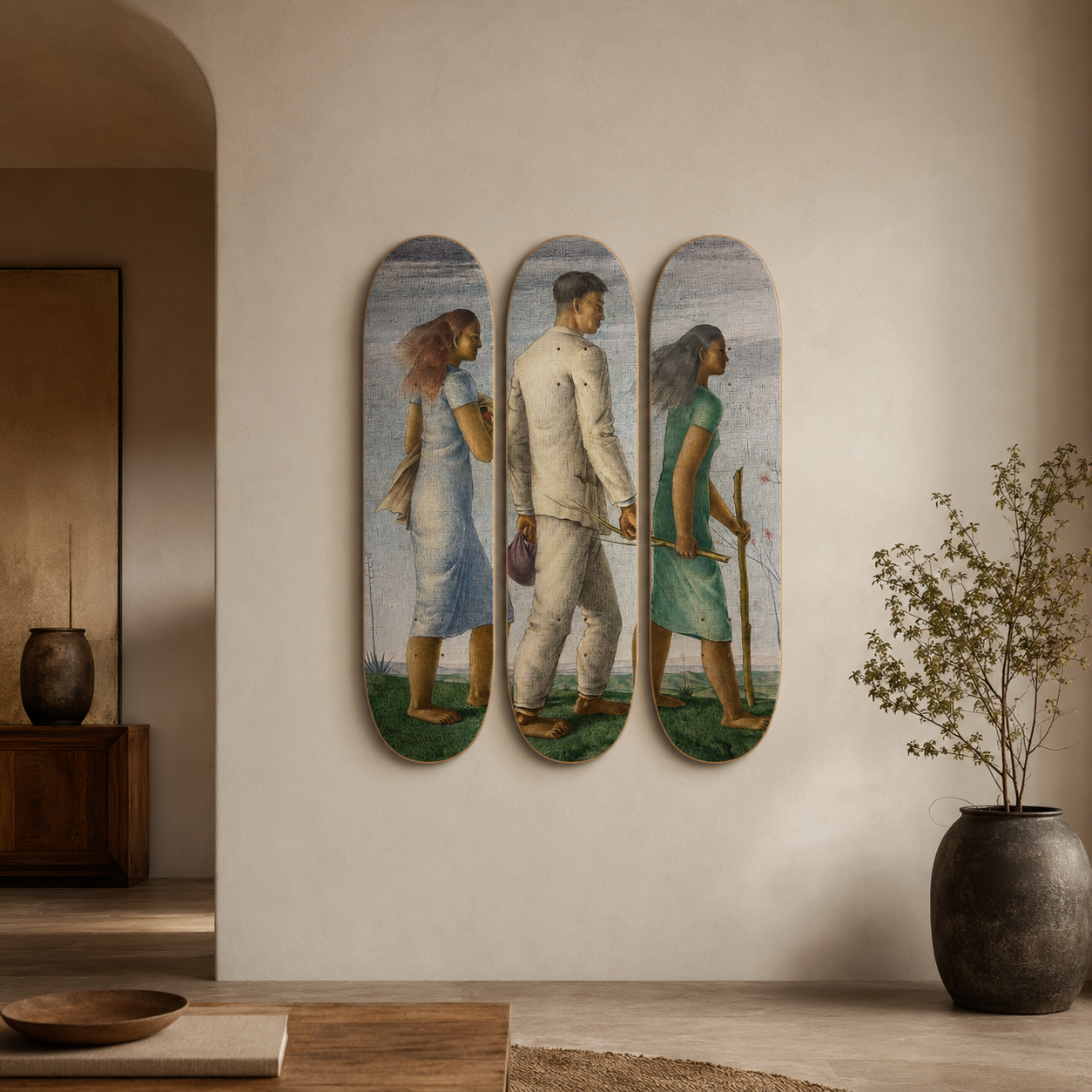 Walk - arte mural en skate de pared