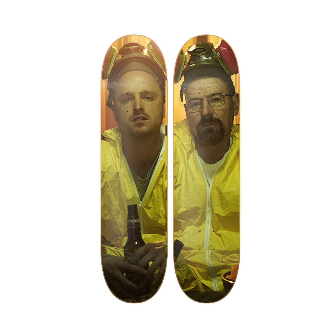 Walter & Jesse - Breaking Bad Walter y Jesse en tabla de skate decorativa
