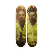 Walter & Jesse - Breaking Bad Walter y Jesse en tabla de skate decorativa