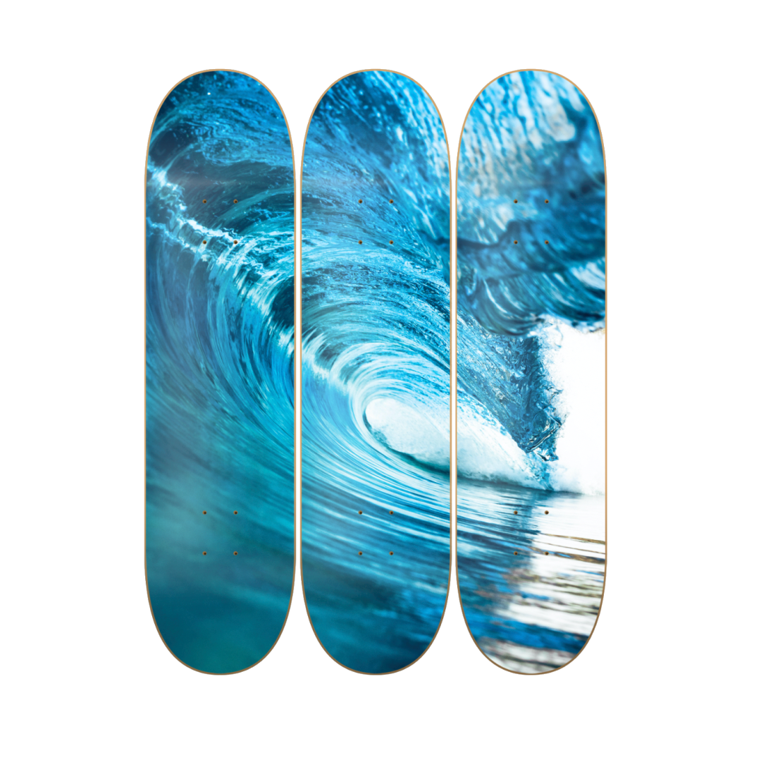 Waves - skate decorativo paisaje de pared vista 2