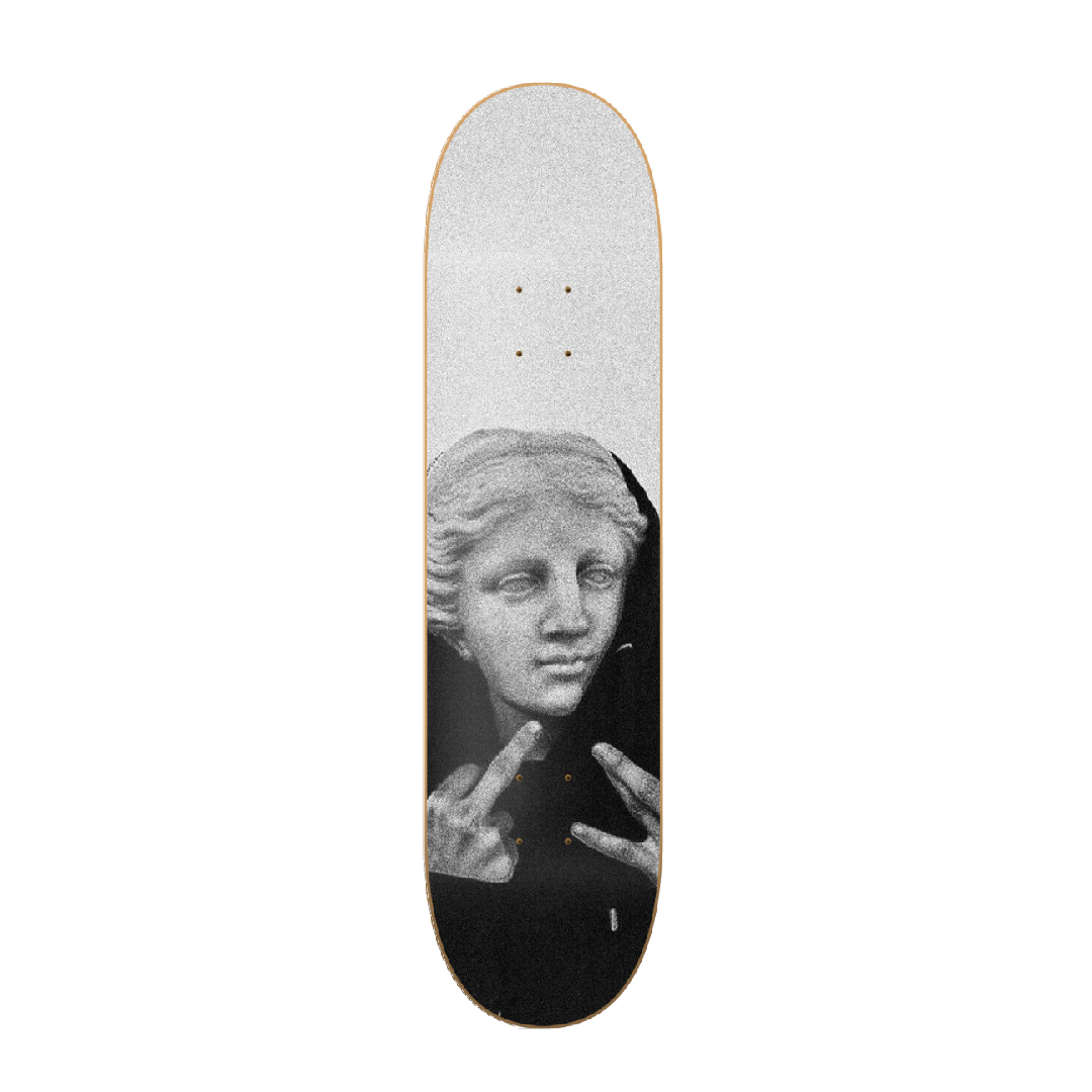 West Fuck - skate decorativo ilustrado de pared